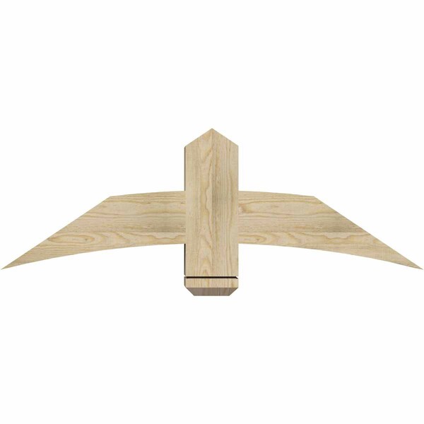 Ekena Millwork Bellingham Rough Sawn Timber Gable Bracket, Douglas Fir, 48"W x 16"H x 6"D x 6"F, 8/12 Pitch GBW048X16X0606BEL00RDF - main